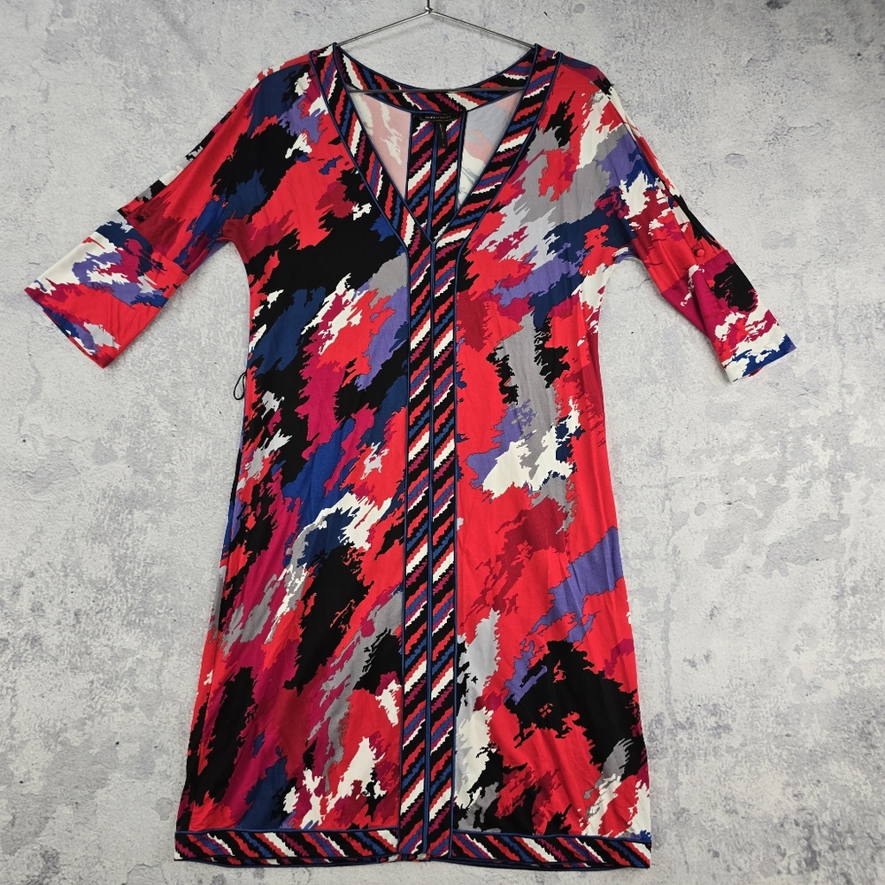 BCBGMaxAzria Multicolor Abstract Dress